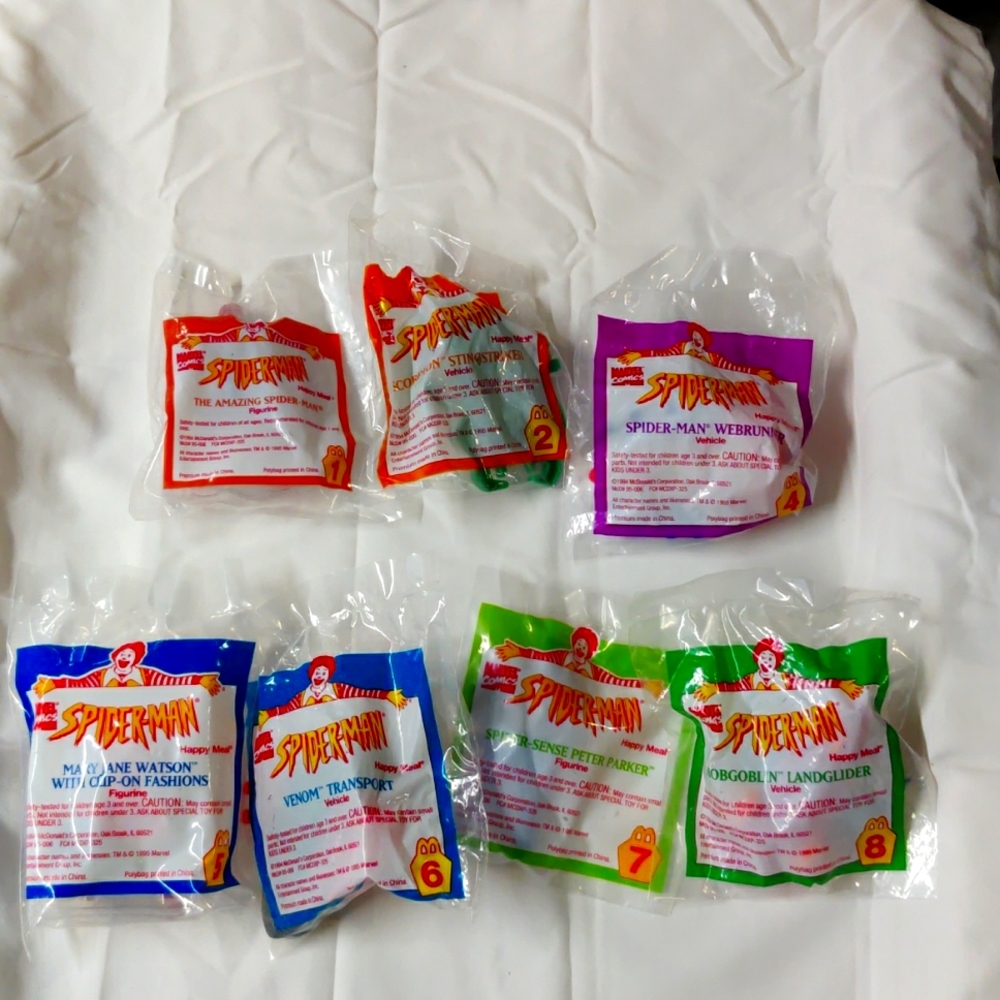 1995 Happy Meal Toys Vintage The amazing Spider-Man